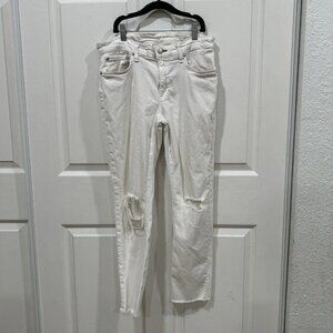 Rag & Bone Dre Low Rise Ankle Slim Boyfriend Jeans‎ Sz 28 - White